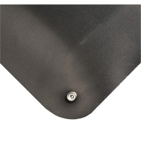 Electrically Conductive Mat No.786, 2' W x 3' L x 15/16" T, PVC, Smooth, Black NTL Industrial