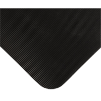 Double Duty Switchboard Mats No.720, Corrugated, 3' x 10' x 5/8", Black, PVC NTL Industrial