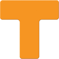 Marqueurs all&eacute;g&eacute;e/5S Armor Stripe, T, 6" lo x 6" la, Orange, Plastique NTL Industrial