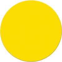 Marqueurs all&eacute;g&eacute;e/5S Armor Stripe, Cercle, 6" lo x 6" la, Jaune, Plastique NTL Industrial