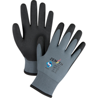 Gants enduits de premi&egrave;re qualit&eacute; ZX-30°, 9/Grand, R&ecirc;vetement PVC, Calibre 15, Enveloppe en Nylon NTL Industrial