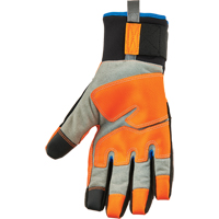 Gants utilitaires thermiques haute visibilit&eacute; performants et &eacute;tanches ProFlex 818WP, Paume Polyur&eacute;thane, Taille Petit NTL Industrial
