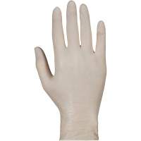 Gants jetables de calibre examen m&eacute;dical KeepKleen, Grand, Latex, 5 mils, Sans poudre, Blanc, Classe 2 NTL Industrial