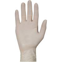 Gants jetables de calibre examen m&eacute;dical KeepKleen, Grand, Latex, 5 mils, Sans poudre, Blanc, Classe 2 NTL Industrial
