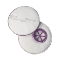Diskit Respirator Filter, Particulate Filter with Nuisance Vapour Relief, Organic Vapour/P100 Filter NTL Industrial