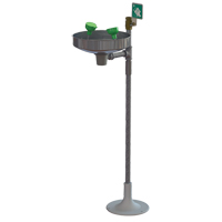 Eye/Face Wash Station with Stainless Bowl, Pedestal Installation, Stainless Steel Bowl SFV156 | NTL Industrial