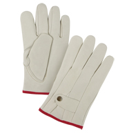 Gants de cordeur doubl&eacute;s pour l'hiver de premi&egrave;re qualit&eacute;, Petit, Paume Cuir fleur de vache, Doubleure Molleton NTL Industrial