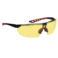Lunettes de s&eacute;curit&eacute; s&eacute;rie Falcon Dynamic, Lentille Ambr&eacute;e, Antibu&eacute;e, ANSI Z87+/R&eacute;pond ou surpasse la norme CSA Z94.3 NTL Industrial