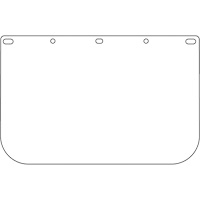 Visi&egrave;re d&eacute;coup&eacute;e &agrave; l'emporte-pi&egrave;ce Dynamic, PETG, Teinte Transparent NTL Industrial