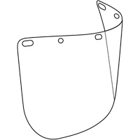 Visi&egrave;re d&eacute;coup&eacute;e &agrave; l'emporte-pi&egrave;ce Dynamic, Polycarbonate, Teinte Transparent NTL Industrial