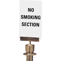 "No Smoking Section" Crowd Control Sign, 11" x 7", Plastic, English SG139 | NTL Industrial