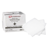 Dynamic Gauze Sponge, Pad, 4" L x 4" W, Medical Device Class 1 NTL Industrial