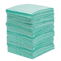 Premium Bonded Sorbent Pads, Hazmat, 15" x 18", 30 gal. Absorbancy NTL Industrial