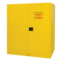 Armoire pour entreposage de barils &agrave; la verticale, Capacit&eacute; de 110 gal. US, 2 barils, Jaune NTL Industrial
