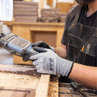 Cut Resistant Glove, Size Small/7, 10 Gauge, Foam Nitrile Coated, Dyneema&reg; Shell, ASTM ANSI Level A3/EN 388 Level C NTL Industrial