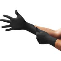 Gants d'examen MidKnight, T-petit, Nitrile, 4,7 mils, Sans poudre, Noir, Classe 2 NTL Industrial