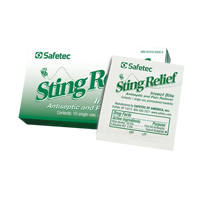 Insect Sting Relief Towelettes SGE738 | NTL Industrial