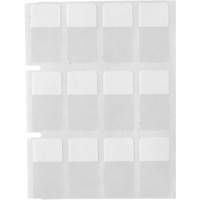 &eacute;tiquettes autoplastifiantes pour c&acirc;bles & fils de s&eacute;rie Core, Vinyle, 0,5" lo x 0,75" h, Transparent NTL Industrial