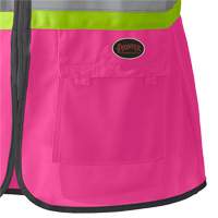 139PK Women's Safety Vest, Pink, X-Small, Polyester NTL Industrial