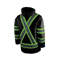 Parka de s&eacute;curit&eacute; doubl&eacute;, Noir, Grand NTL Industrial