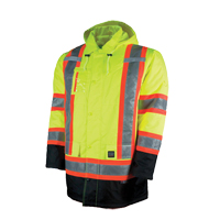 Parka de s&eacute;curit&eacute; doubl&eacute;, Jaune lime haute visibilit&eacute;, Grand NTL Industrial