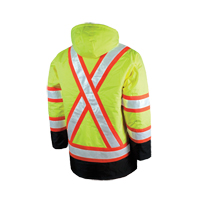 Parka de s&eacute;curit&eacute; doubl&eacute;, Jaune lime haute visibilit&eacute;, Grand NTL Industrial
