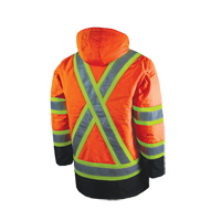 Parka de s&eacute;curit&eacute; doubl&eacute;, Orange haute visibilit&eacute;, Grand NTL Industrial
