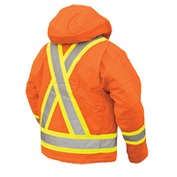 Manteau de s&eacute;curit&eacute;, Orange haute visibilit&eacute;, Grand NTL Industrial