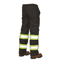 Lined Pull-On Safety Pant, Polyester, Large, Black NTL Industrial