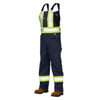 Salopettes de s&eacute;curit&eacute; non doubl&eacute;e, Poly-coton, Grand, Bleu marine NTL Industrial