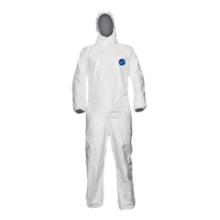 Coveralls, Medium, White, Tyvek&reg; 500 NTL Industrial
