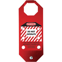 Stopout<sup>®</sup> OSHA Danger Aluma-Tag™ Do Not Operate Hasp, Red SGH859 | NTL Industrial