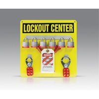 Hanger Board Kit, Laminated Steel Padlocks, 6 Padlock Capacity, Padlocks Included NTL Industrial