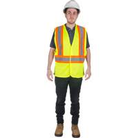 Veste de s&eacute;curit&eacute; pour la circulation, Jaune lime haute visibilit&eacute;, Moyen, Polyester NTL Industrial