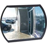 Roundtangular Convex Mirror with Bracket, 12" H x 18" W, Indoor/Outdoor SGI557 | NTL Industrial