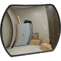 Roundtangular Convex Mirror with Bracket, 24" H x 36" W, Indoor/Outdoor SGI564 | NTL Industrial