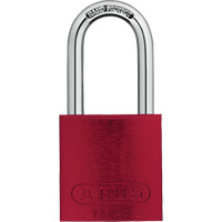 Cadenas de s&eacute;curit&eacute;, Rouge, Cl&eacute;s identiques, Aluminium, Largeur de 1-1/2" NTL Industrial