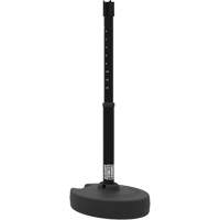 PLUS Barrier Post Set Receiver, 42" High, Black NTL Industrial
