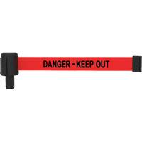 PLUS Banner Cassette, Danger; Keep Out, 15', Red Tape NTL Industrial