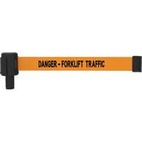 PLUS Banner Cassette, Danger - Forklift Traffic, 15', Orange Tape SGL021 | NTL Industrial