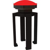 PLUS Barrier System Strobe Light Bracket & Red Strobe Light, Black SGL034 | NTL Industrial