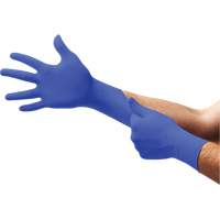 Gants d'examen UF-524 UltraForm, T-petit, Nitrile, 2,4 mils, Sans poudre, Bleu, Classe 2 NTL Industrial