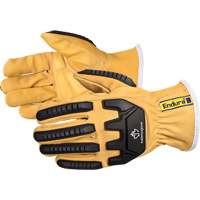 Gants de conducteur antichocs Endura, Petit, Paume en Cuir fleur de ch&egrave;vre NTL Industrial