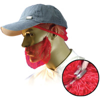 Disposable Beard Nets, Polypropylene, Red NTL Industrial