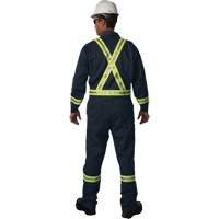 Westex UltraSoft&reg; Unlined Coveralls, Size Large (Tall), Navy Blue, 12.4 cal/cm2 NTL Industrial