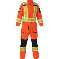 Combinaison ind&eacute;chirable, Petit, Orange haute visibilit&eacute; NTL Industrial