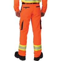 Pantalons cargo haute visibilit&eacute; antid&eacute;chirure, Polyester, 28, Orange haute visibilit&eacute; NTL Industrial