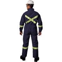 Westex UltraSoft&reg; Deluxe Coveralls with Reflective Material, Size 36, Navy Blue, 8.7 cal/cm² NTL Industrial