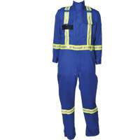 Firewall FR<sup>®</sup> CSA Striped Coveralls, Size 2X-Small, Royal Blue SGO077 | NTL Industrial