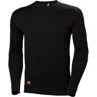 Lifa&reg; Max Moisture-Wicking Crewneck Undershirt, Men's, 2X-Large, Black NTL Industrial